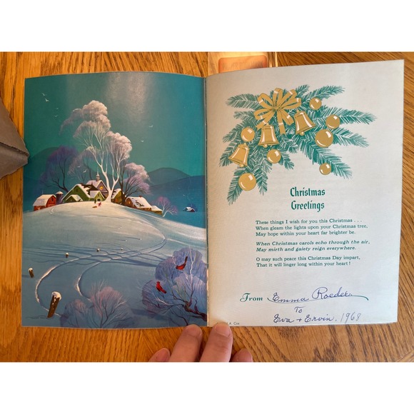 Vintage Ideals Valentine 1959 Christmas 1968 Greetings Booklets Ephemera Set - Picture 6 of 10